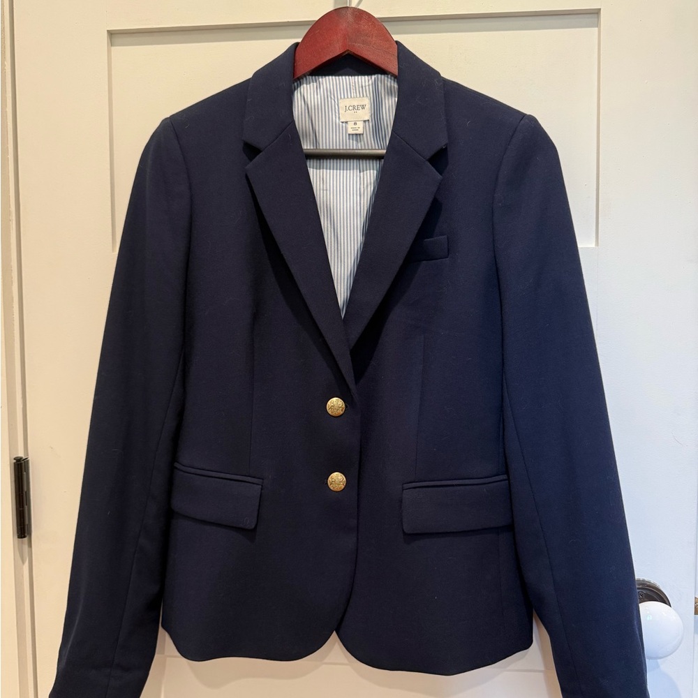 *NWOT J. Crew Women's school boy Navy Blazer size 8